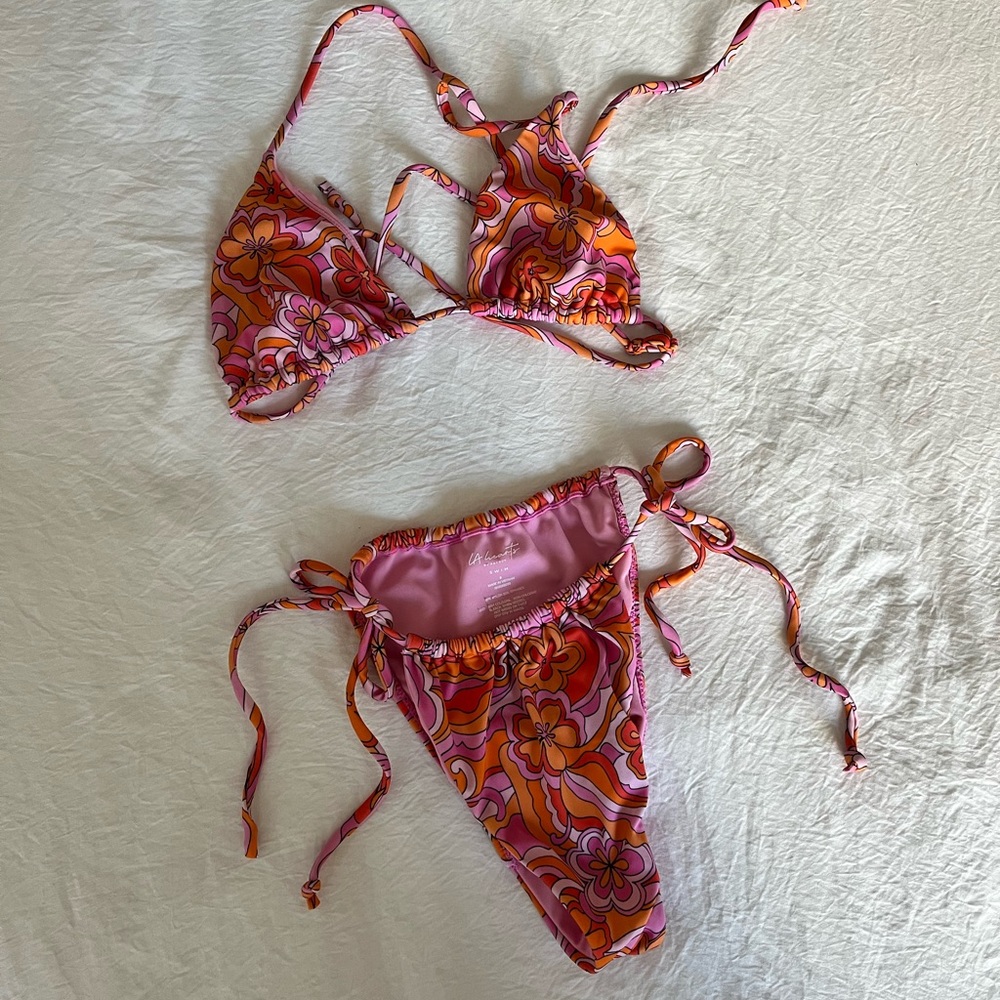 LA Hearts PacSun Multicolor Amanda Bikini Set NWOT - Picture 3 of 7